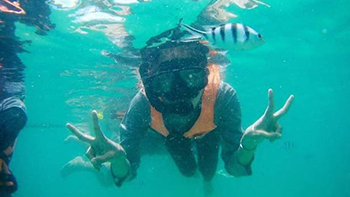 Snorkelling or diving around Koh Chang