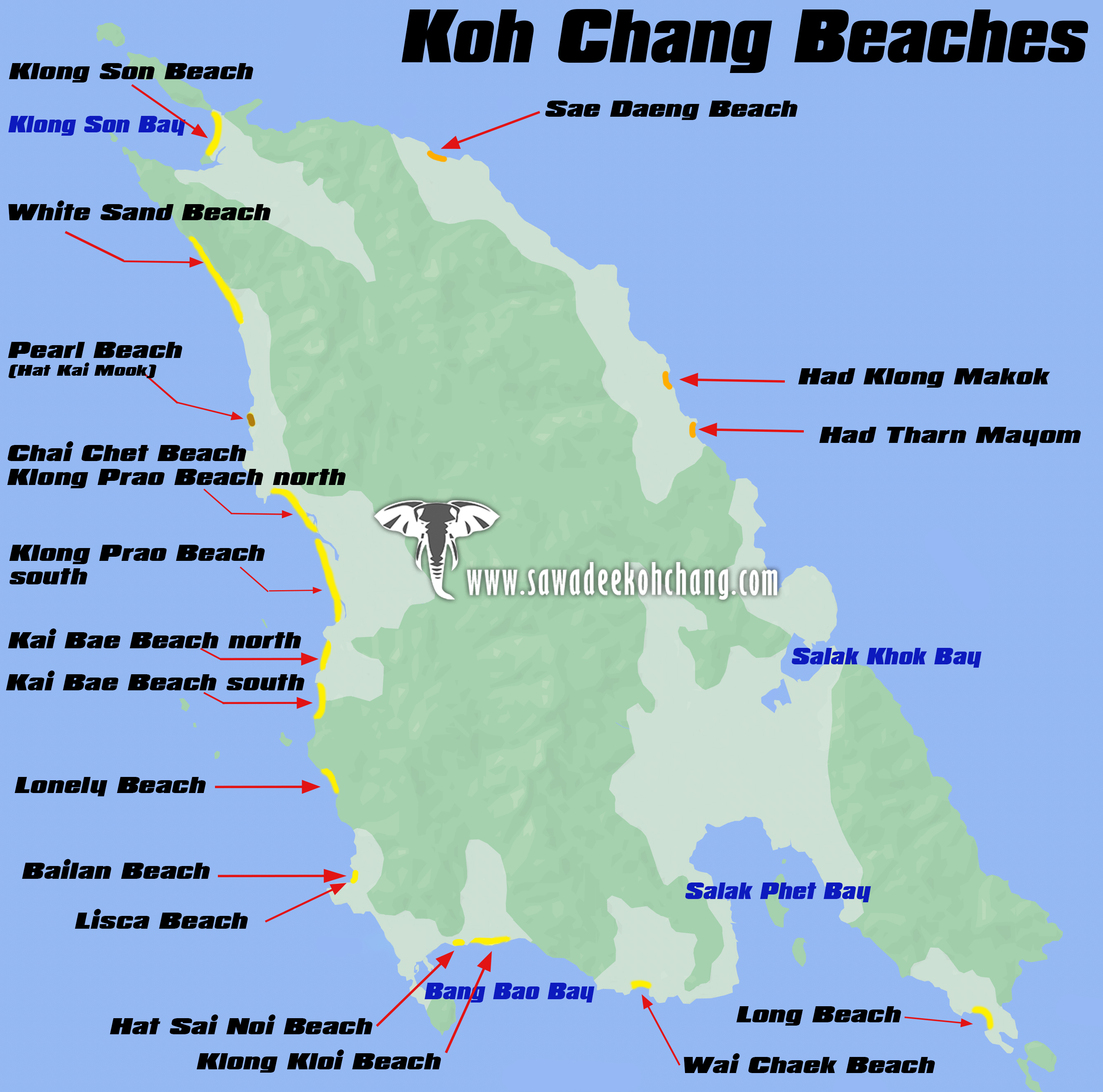 Koh Chang beaches