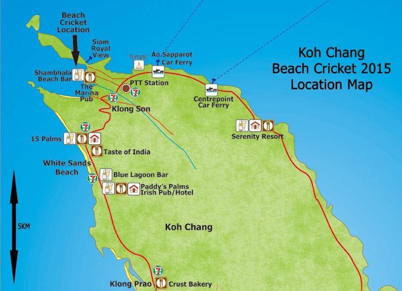 Koh Chang Beach Cricket