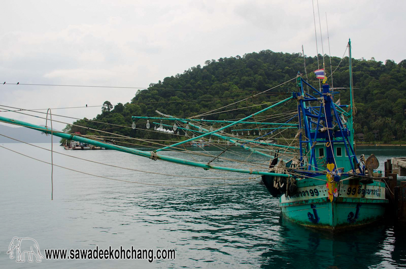 Squid fishing boat