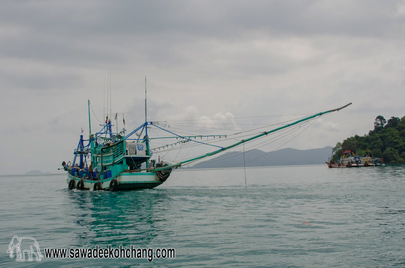 Squid fishing boat