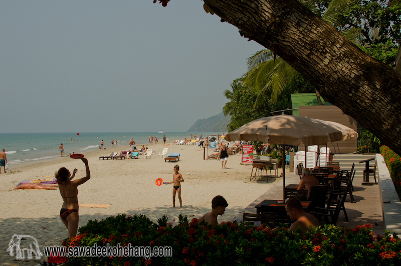 White Sand beach during the high season