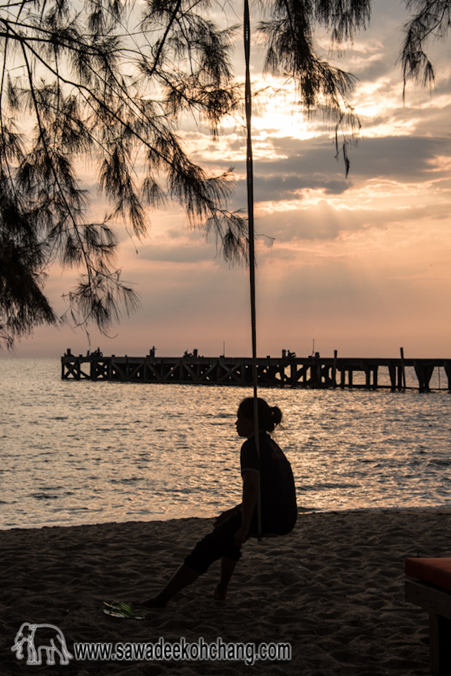 Sunset from the beach