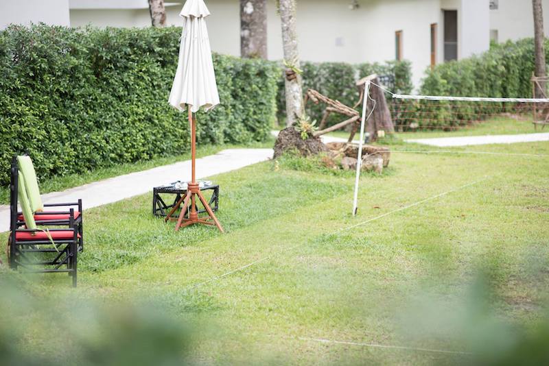 Badminton / Volleyball court at Nest Sense Resort in Lonely Beach